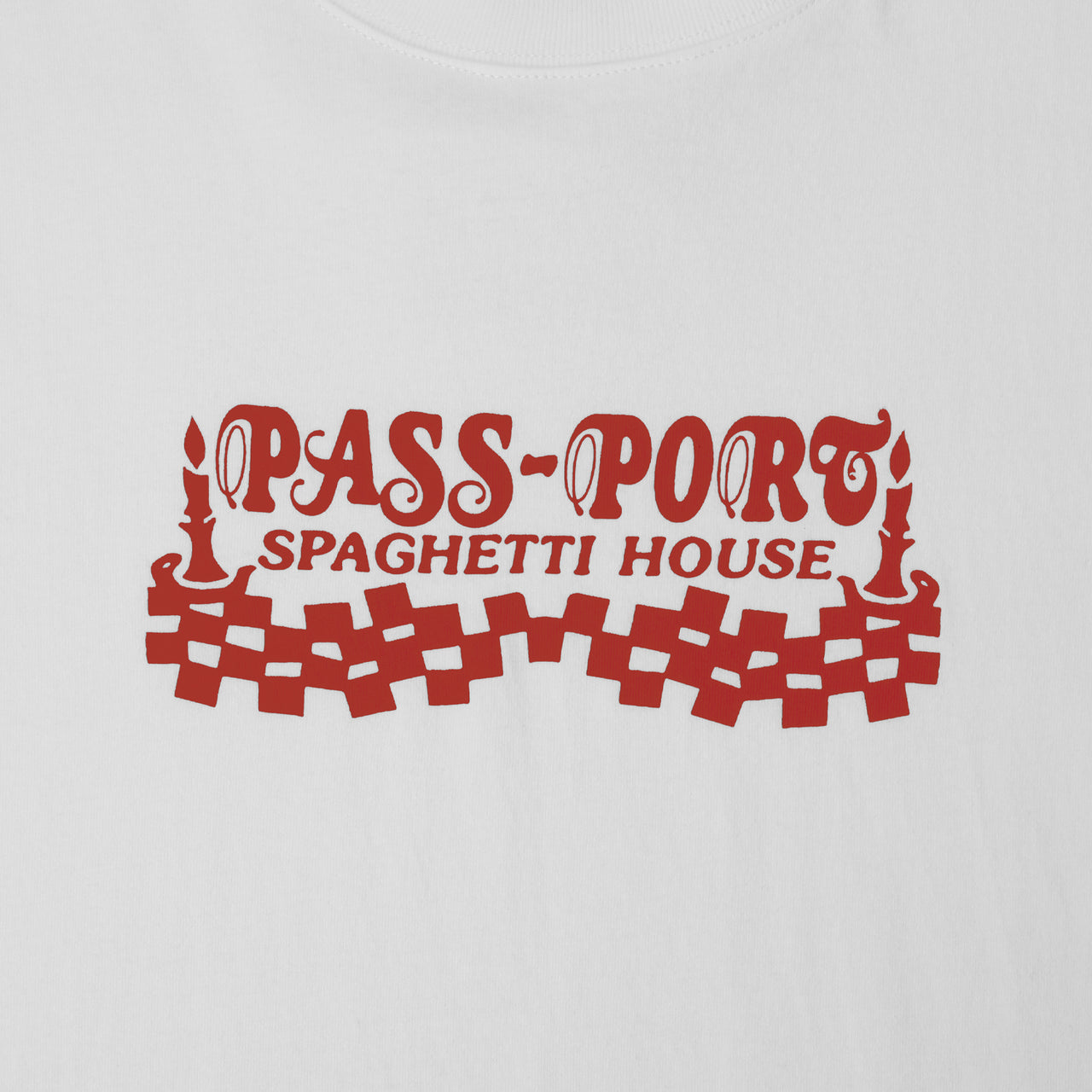 PASS~PORT -  SPAG HOUSE TEE - WHITE