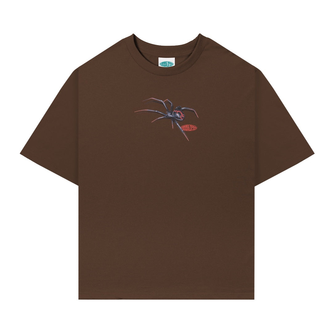 THE SNAKE HOLE - REDBACK TEE - BROWN