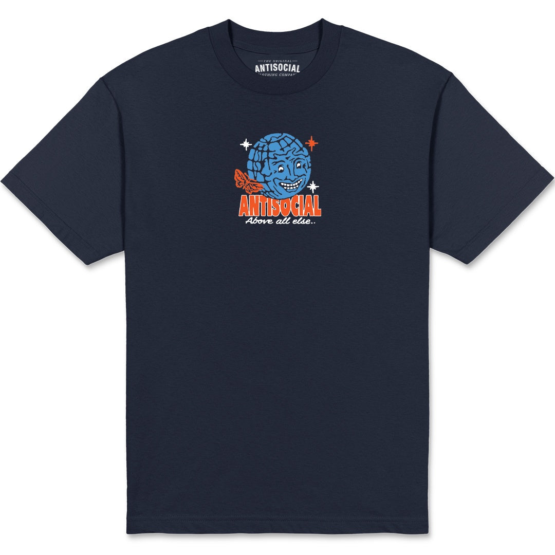 ANTISOCIAL - ABOVE ALL ELSE S/S TEE - NAVY