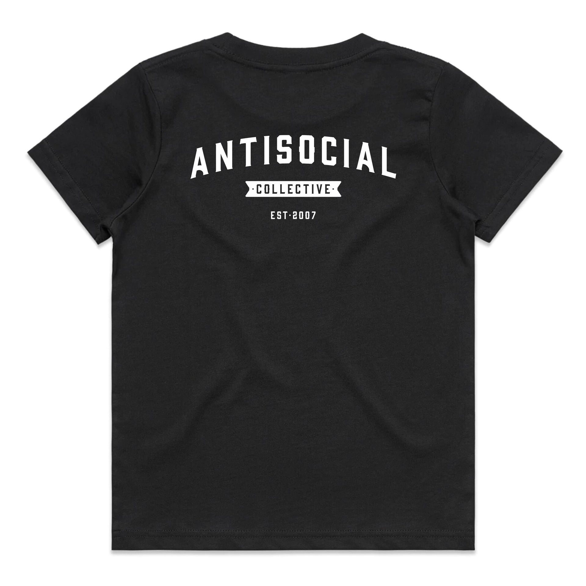 ANTISOCIAL - ASC SHOP LOGO TEE YOUTH - BLACK - Antisocial Collective