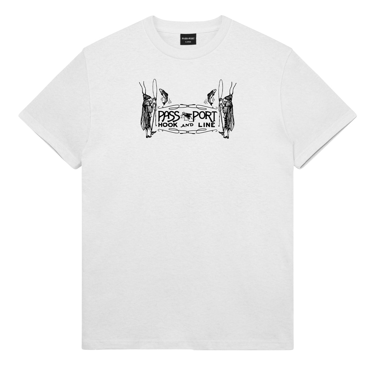 PASS~PORT - HOOK & LINE TEE - WHITE