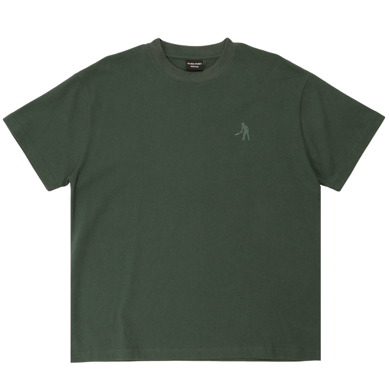 PASS~PORT - SOLID WORKERS TEE - DARK ELM