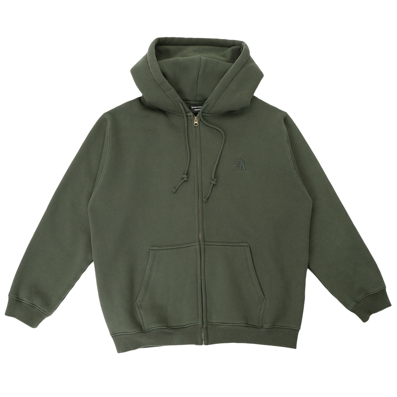 PASS~PORT - SOLID WORKERS ZIP HOOD - DARK ELM
