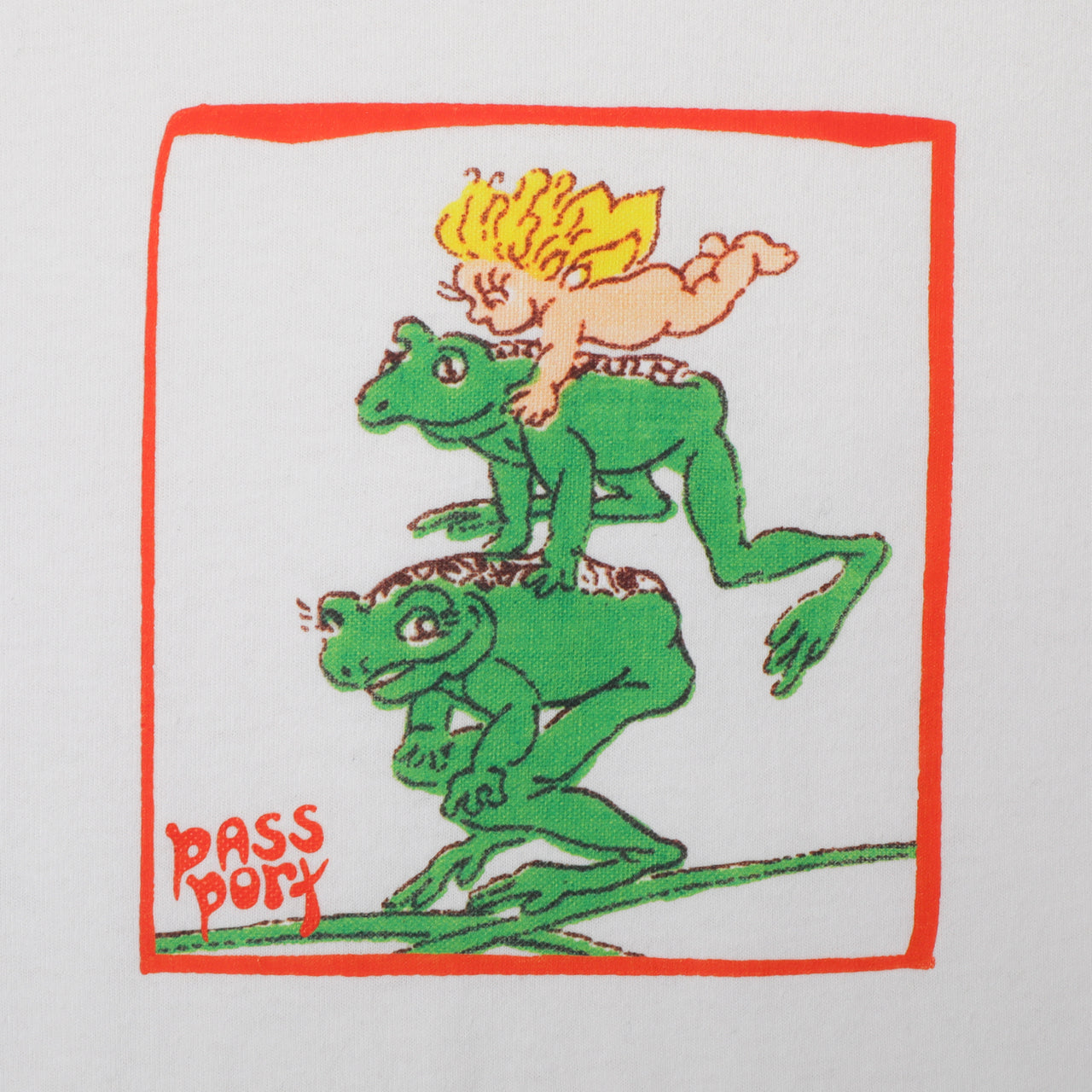 PASS~PORT X MAY GIBBS - LEAP FROG TEE - WHITE