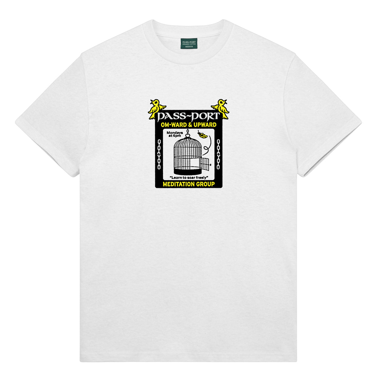 PASS~PORT - TRANCENDENTAL ORGANIC COTTON TEE - WHITE