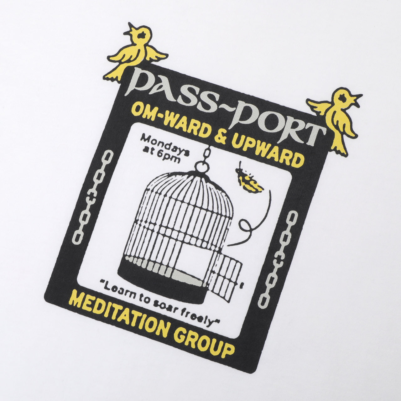 PASS~PORT - TRANCENDENTAL ORGANIC COTTON TEE - WHITE