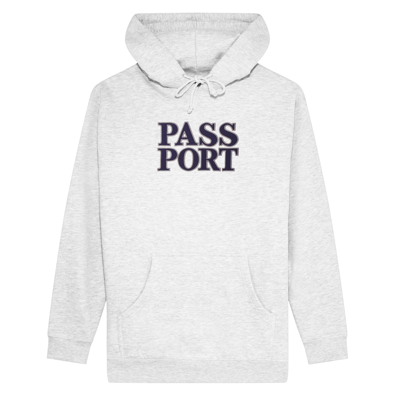 PASS~PORT - OFFICIAL STACKED APPLIQUE HOOD - WHITE MARLE
