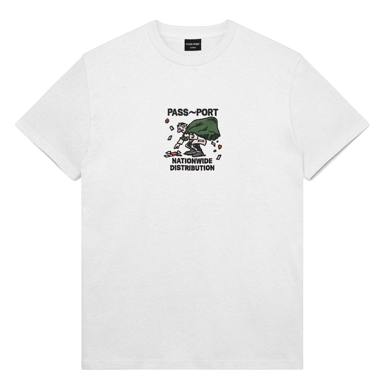 PASS~PORT - DISTRIBUTION TEE - WHITE