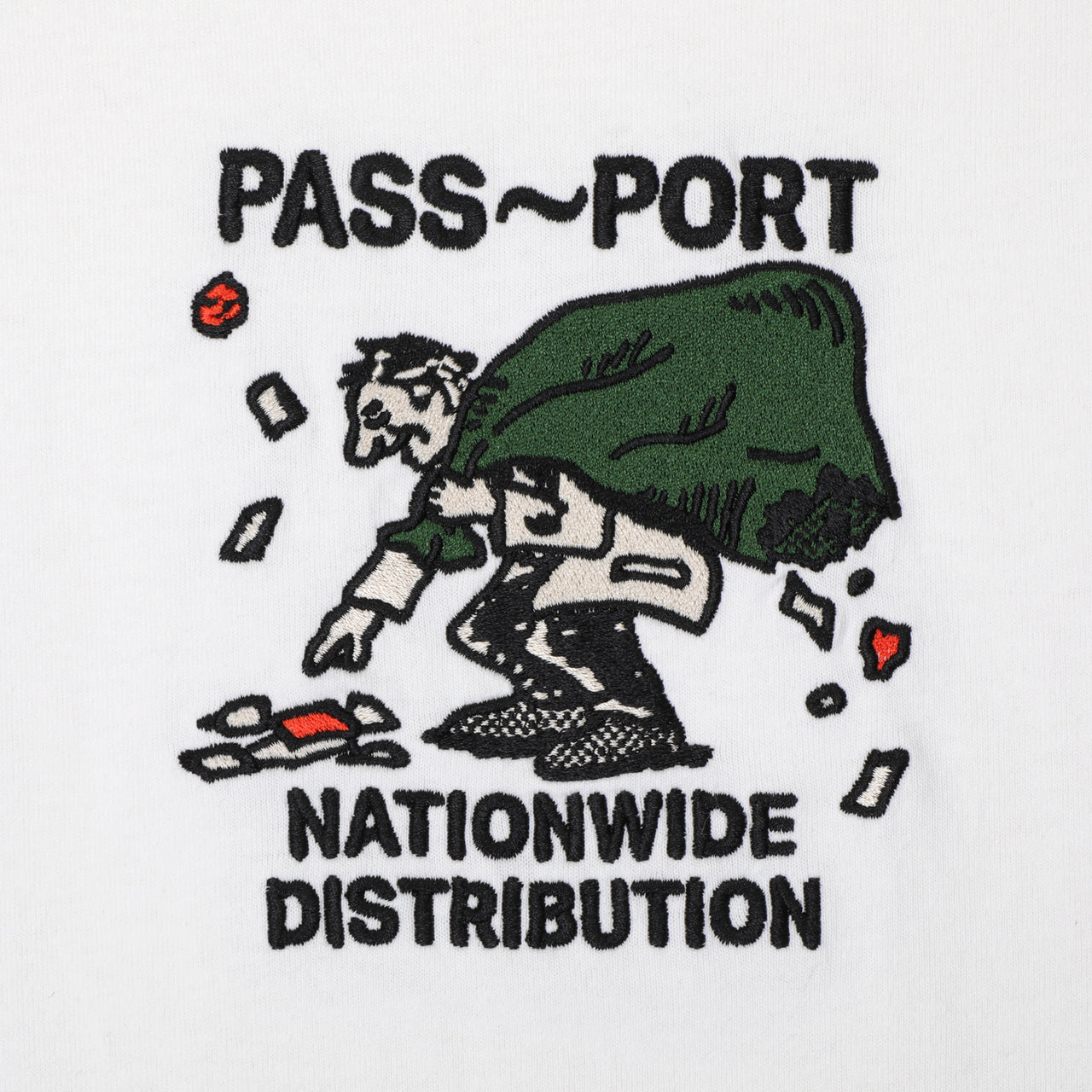 PASS~PORT - DISTRIBUTION TEE - WHITE