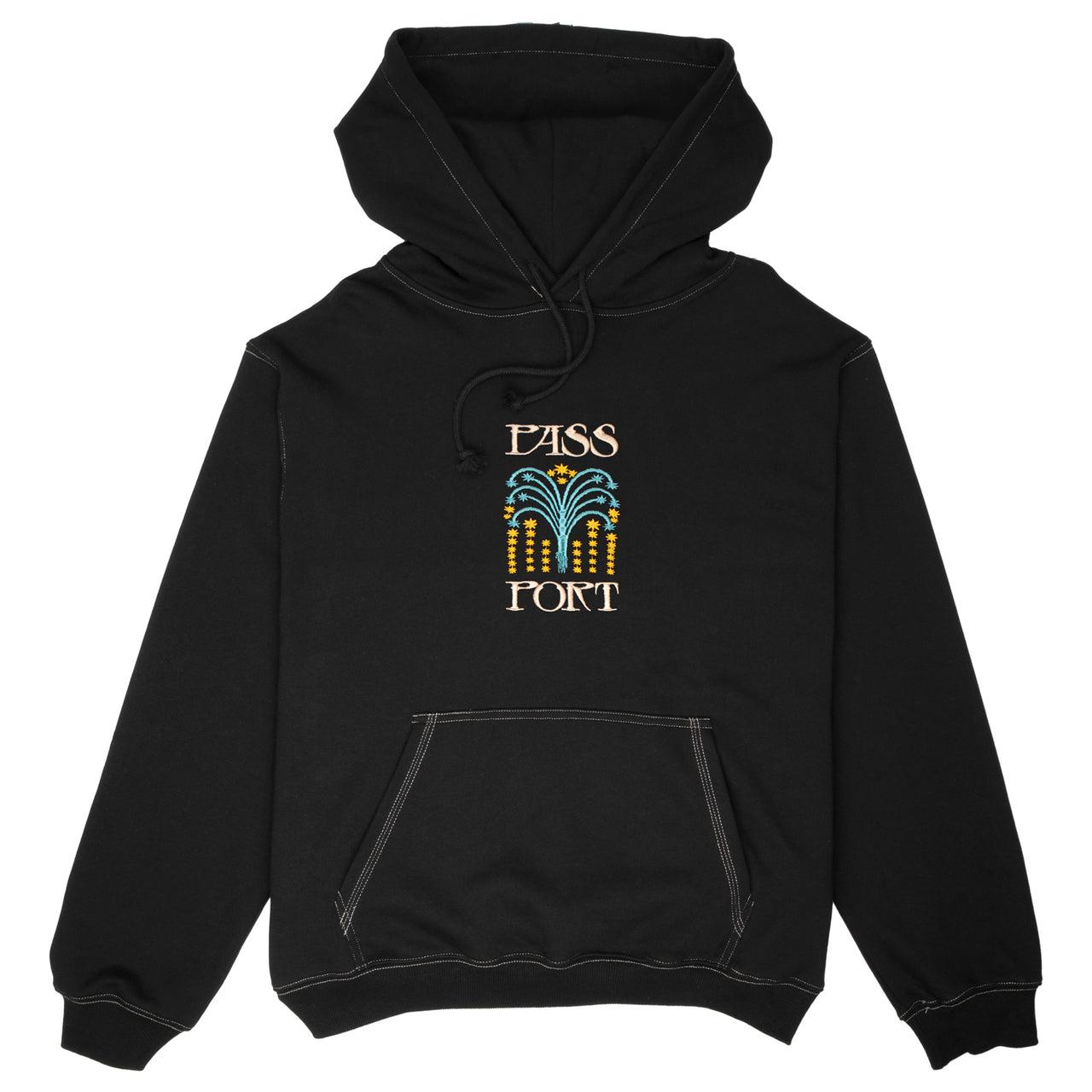 PASS~PORT - ROMAN CANDLE HOODIE - BLACK