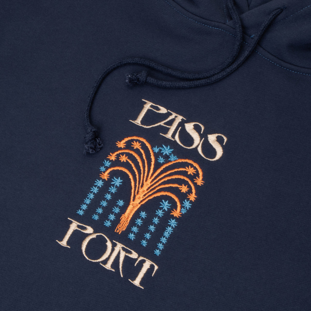 PASS~PORT - ROMAN CANDLE HOODIE - NAVY