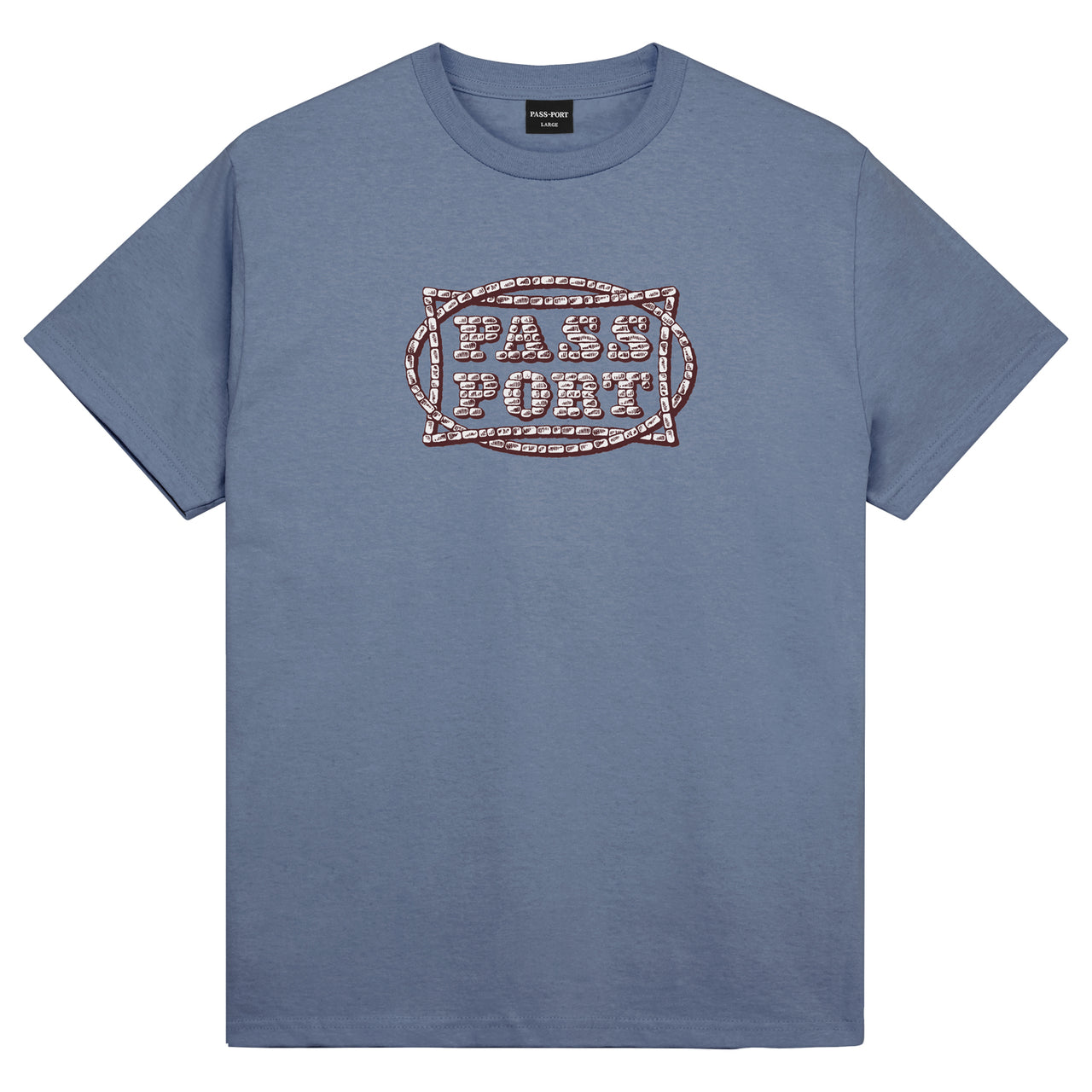 PASS~PORT - STONE CIRCLE TEE - WASHED OUT BLUE