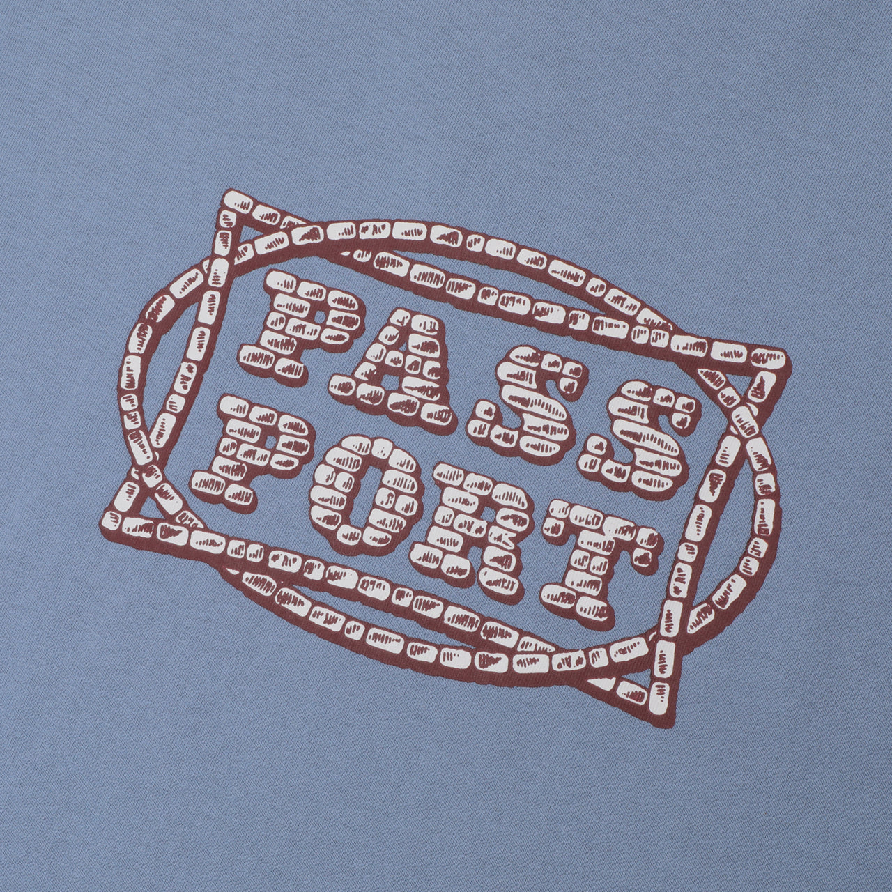 PASS~PORT - STONE CIRCLE TEE - WASHED OUT BLUE