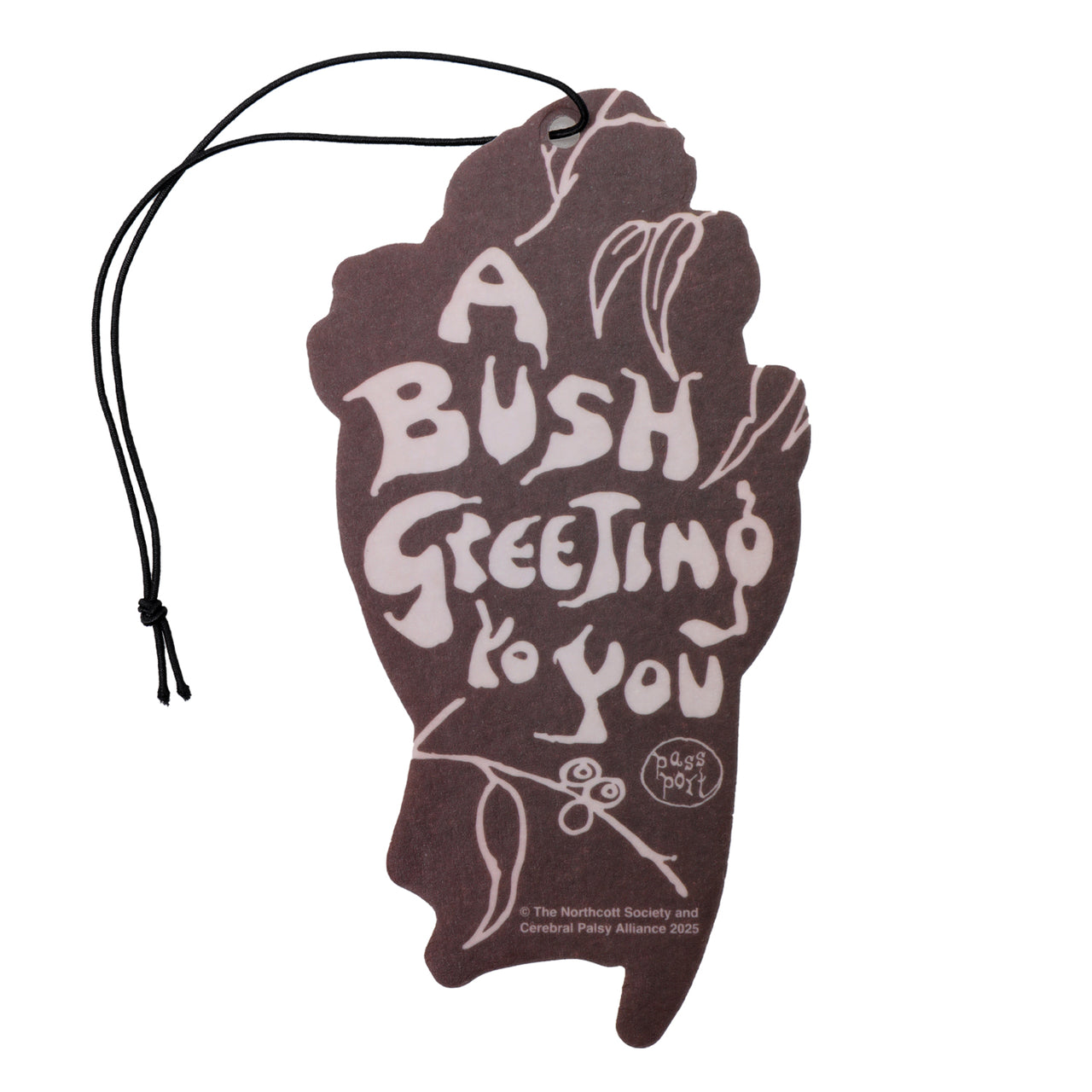 PASS~PORT X MAY GIBBS - BUSH GREETING AIR FRESHENER - NATURAL