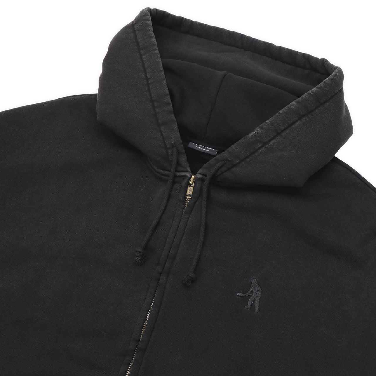 PASS~PORT - SOLID WORKERS ZIP HOOD - BLACK