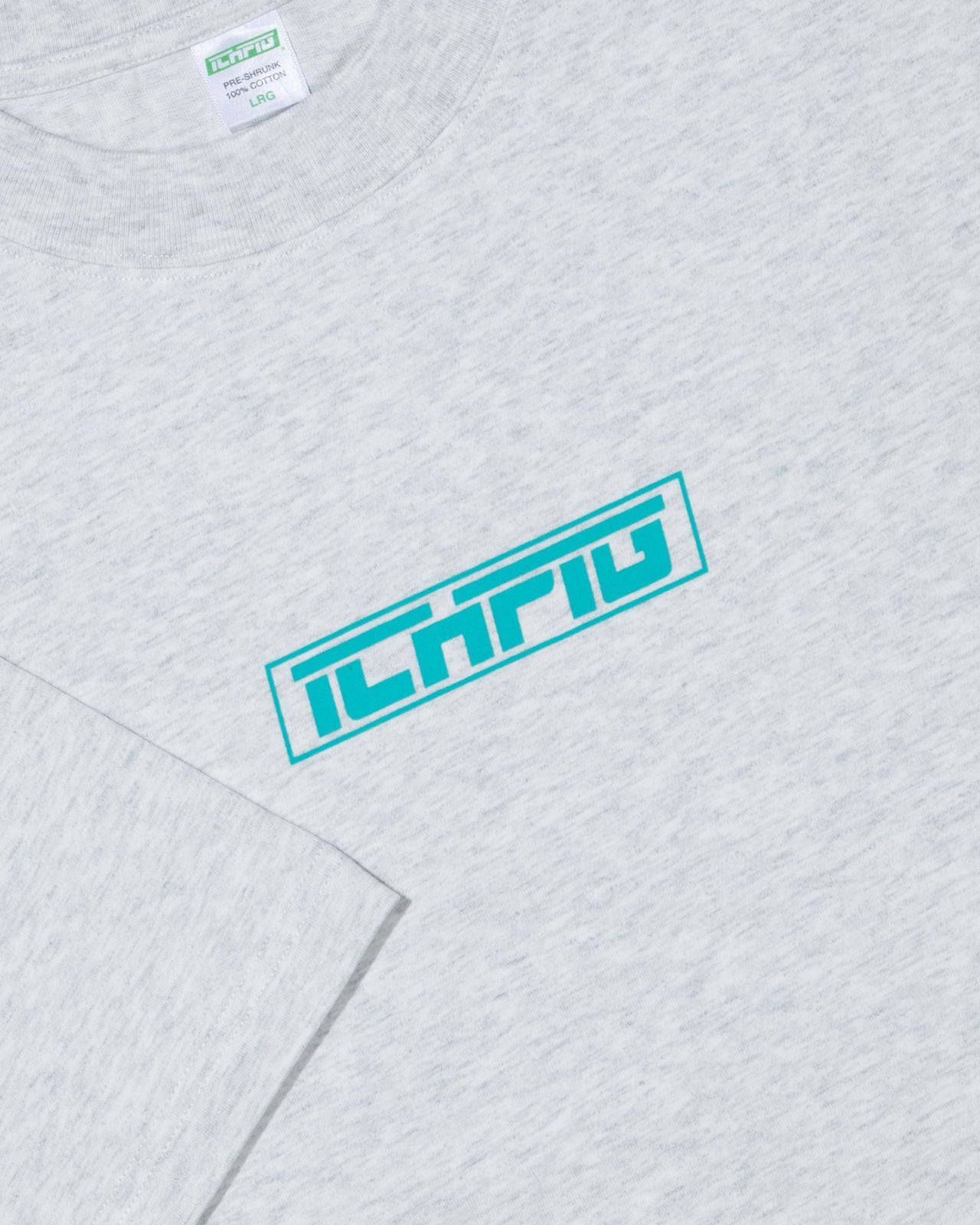 ICHPIG - STRIKE LOGO TEE - WHITE MARLE / TEAL
