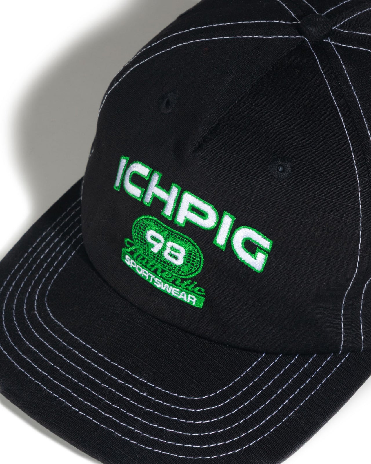 ICHPIG - 98 SNAPBACK HAT - BLACK
