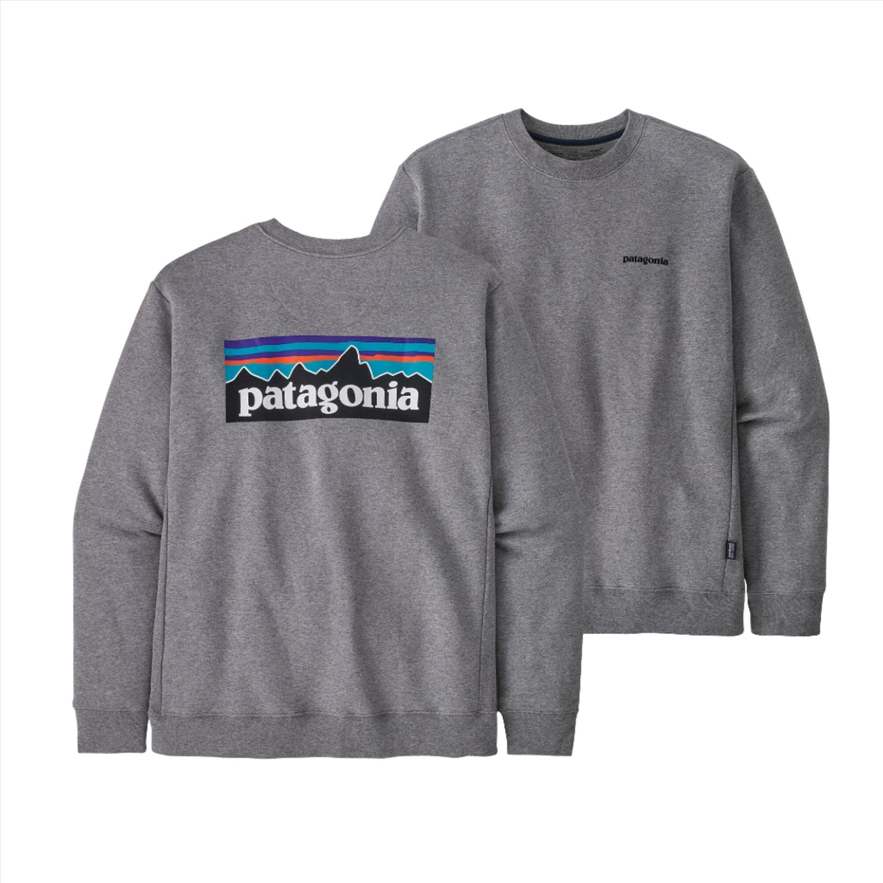 PATAGONIA - P-6 LABEL UPRISAL CREW SWEATSHIRT - GRAVEL HEATHER