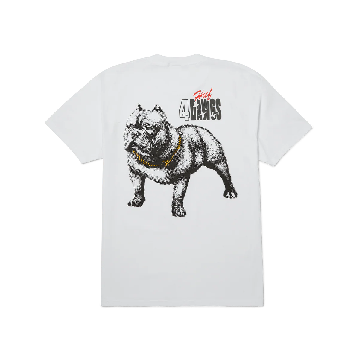 HUF - 4 THE DAWGS S/S TEE - WHITE