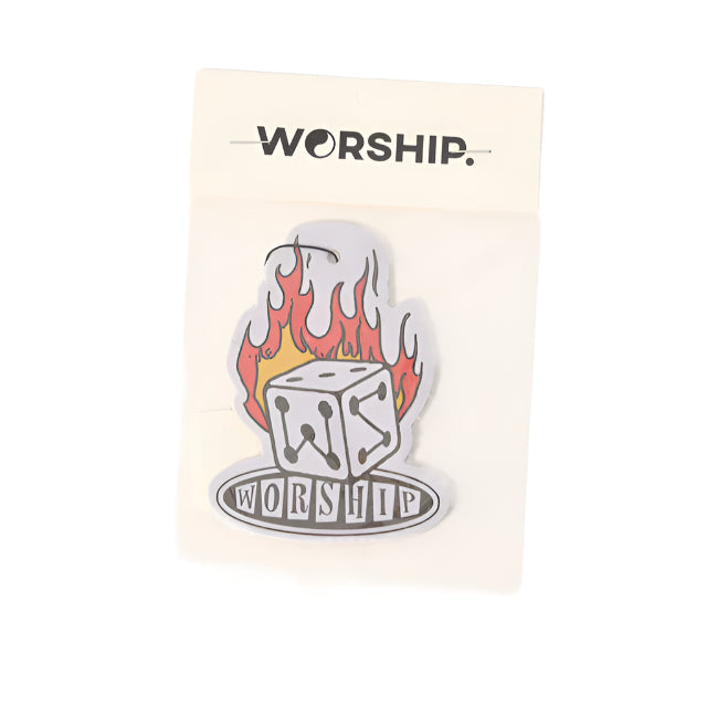 WORSHIP - SNAKE EYES CAR FRESHENER - WHITE