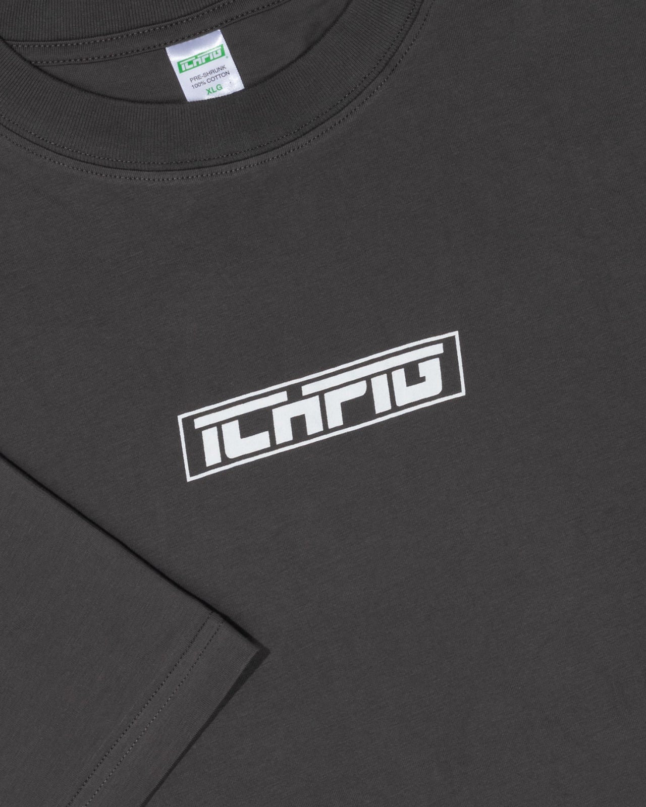 ICHPIG - STRIKE LOGO TEE - VINTAGE BLACK / WHITE