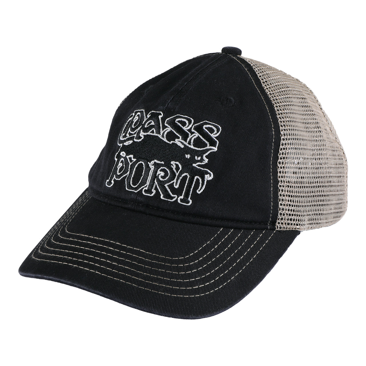PASS~PORT - SLINKIN’ LEAGUES TRUCKER - WASHED BLACK