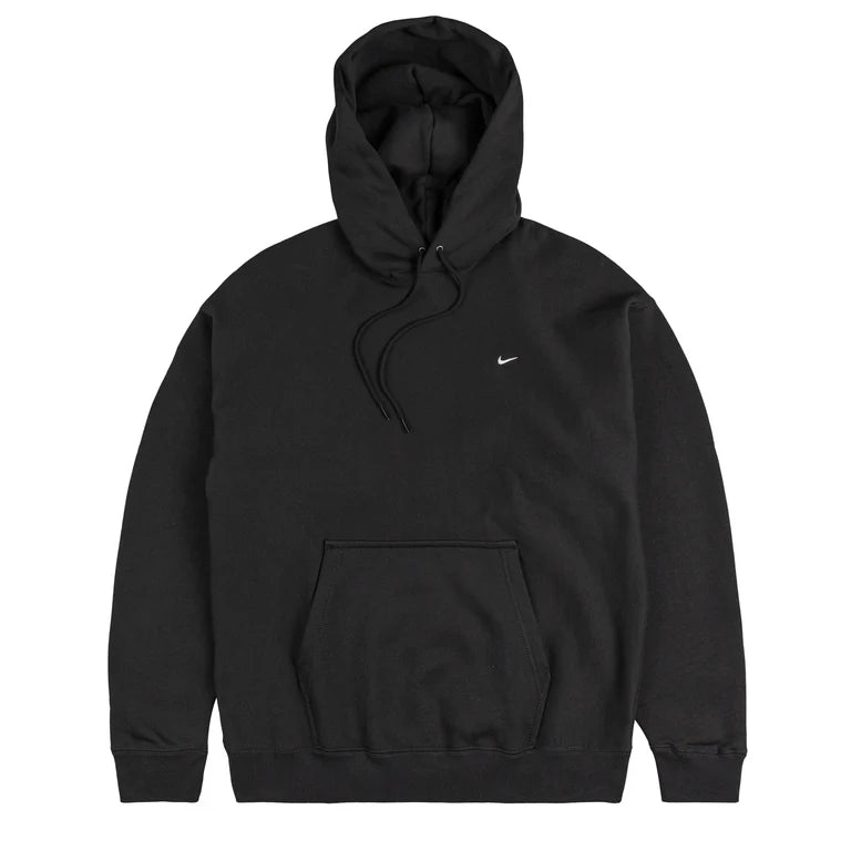 NIKE SOLO SWOOSH PULLOVER HOODIE - BLACK / WHITE