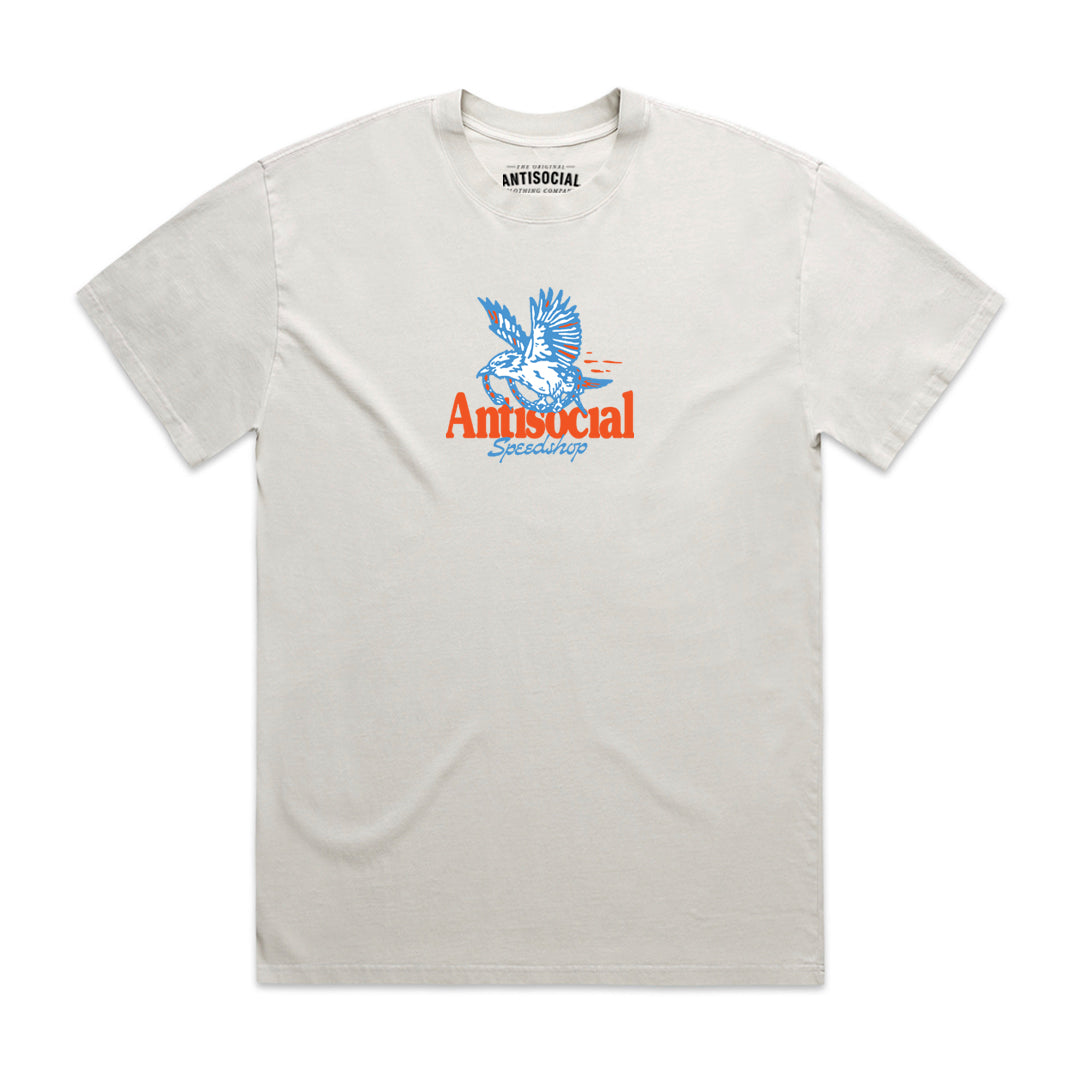 ANTISOCIAL - KOOKA TEE - FADED BONE