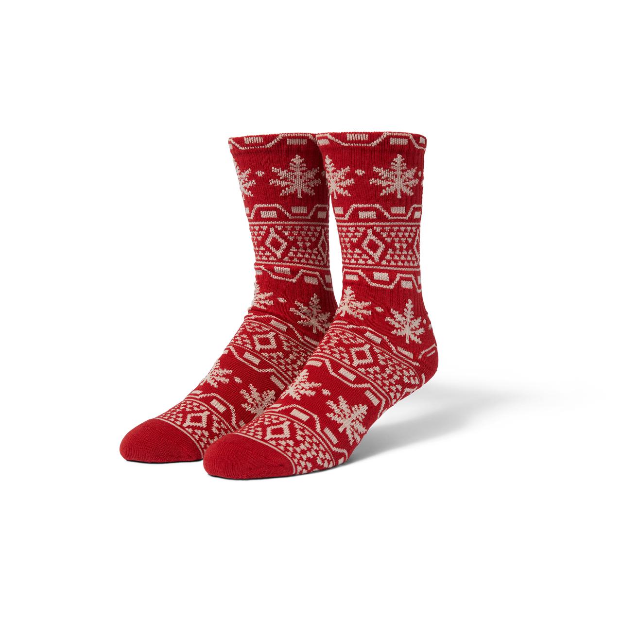 HUF - APRES PLANTILIFE CREW SOCKS - RED