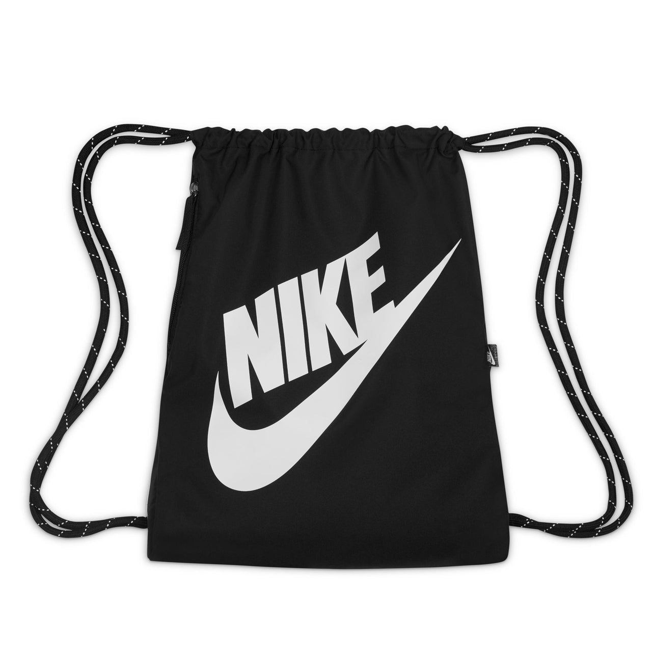 NIKE - HERITAGE DRAWSTRING BAG (13L) - BLACK / WHITE