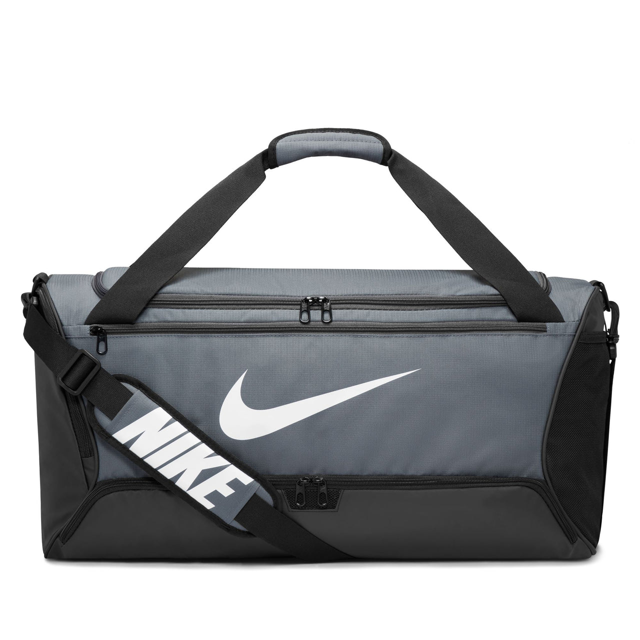 NIKE - BRASILIA 9.5 TRAINING DUFFEL BAG - IRON GREY / BLACK / WHITE