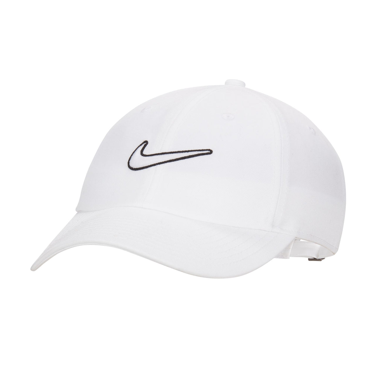 NIKE - CLUB UNSTRUCTURED SWOOSH CAP - WHITE / WHITE