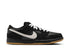 NIKE SB - DUNK LOW PRO - BLACK / WHITE-BLACK-GUM LIGHT BROWN