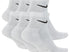 NIKE - EVERYDAY CUSHIONED TRAINING ANKLE SOCKS (6 PAIRS) - WHITE / BLACK