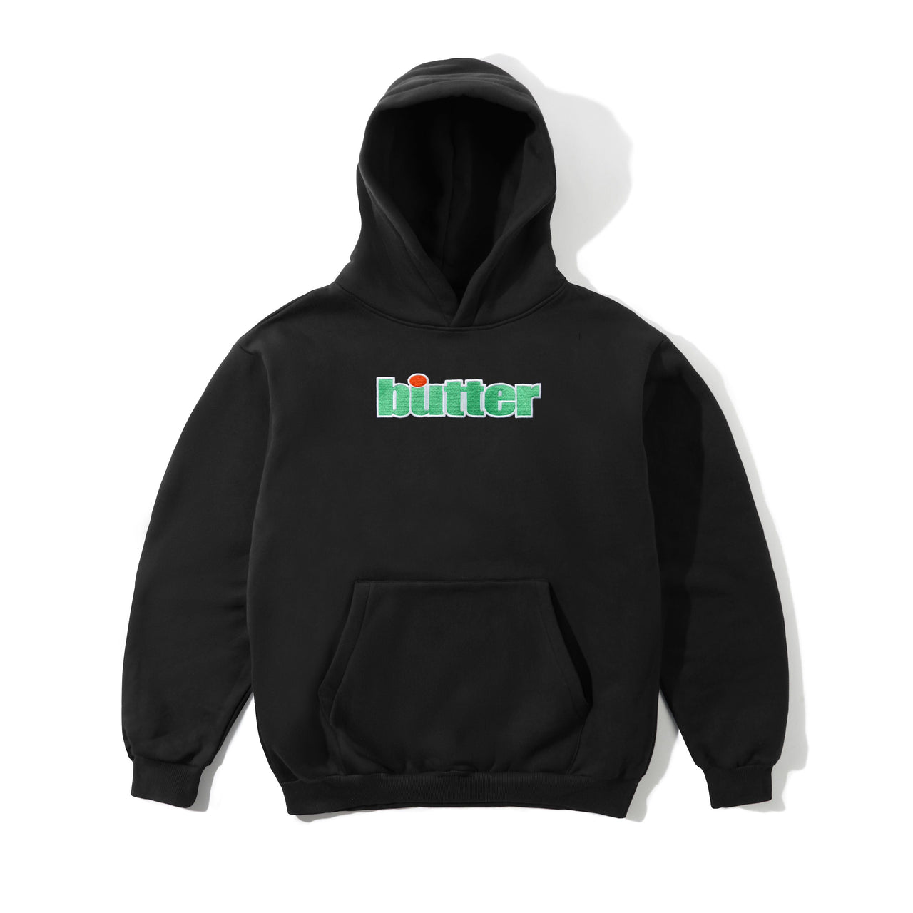 BUTTER GOODS - ACE PULLOVER HOOD - BLACK