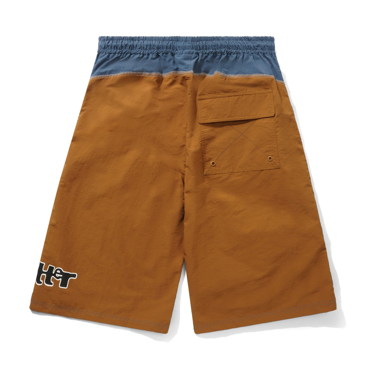 BUTTER GOODS - ARCHED BOARDSHORTS - BROWN / NAVY