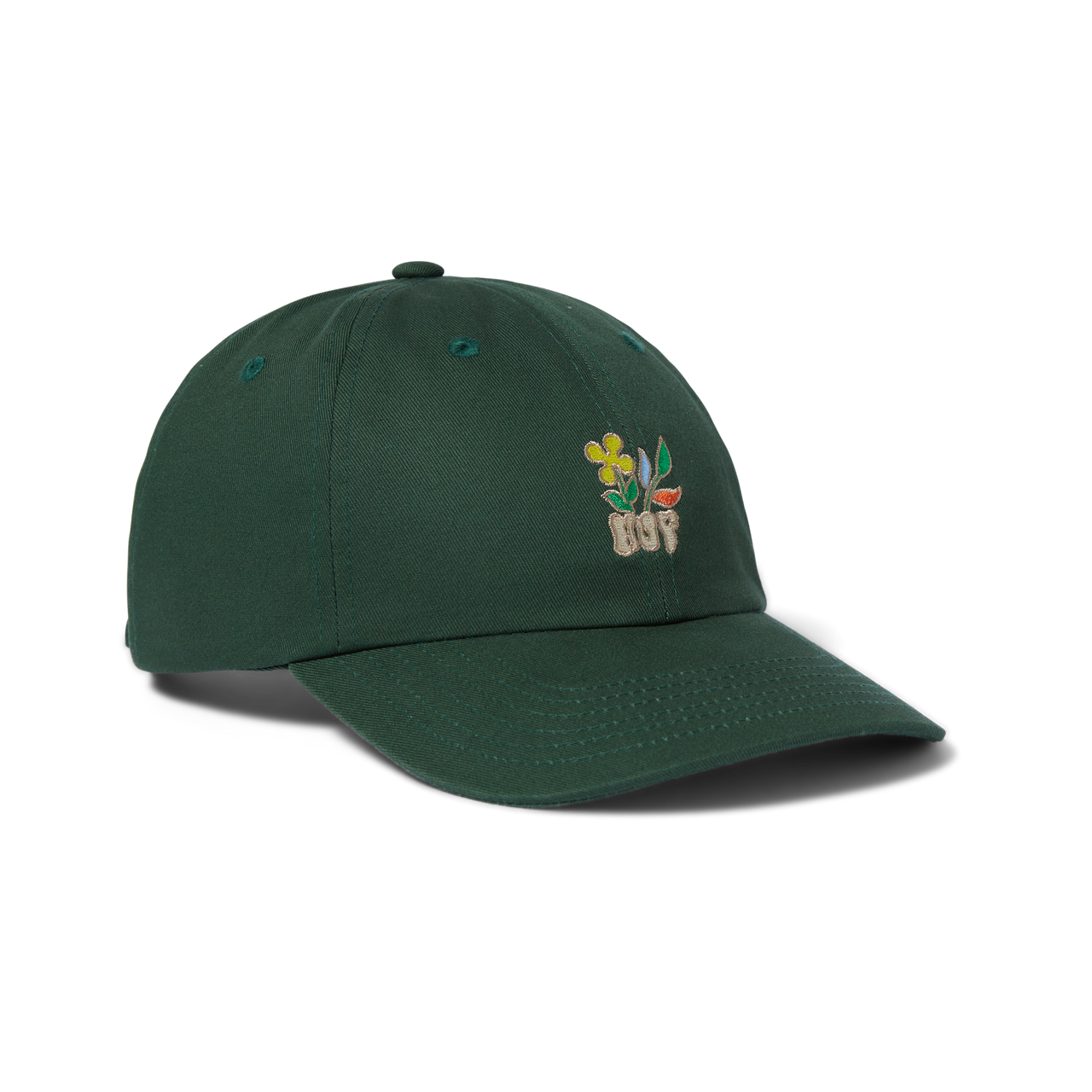 HUF - BLOOM CURVED VISOR 6-PANEL HAT - HUNTER GREEN