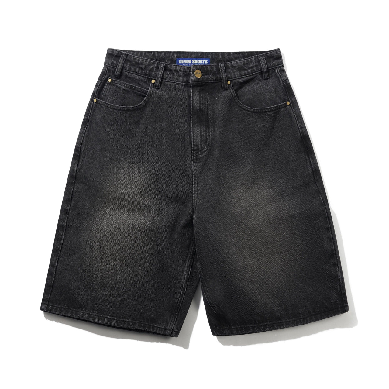 BUTTER GOODS - BAGGY DENIM SHORTS - DISTRESSED BLACK