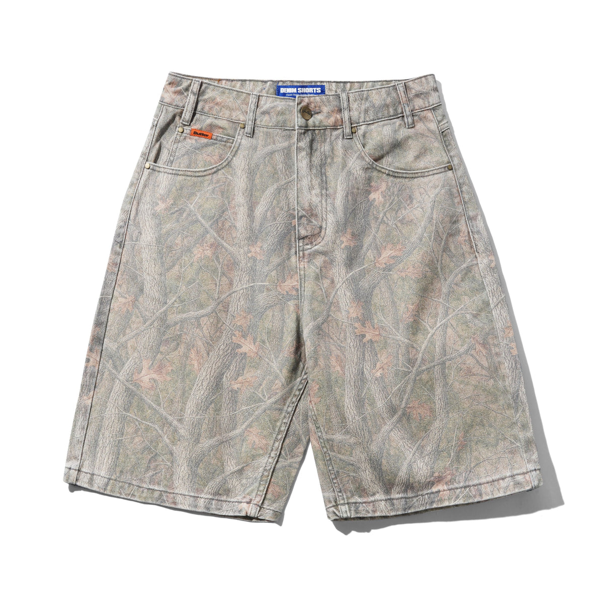 BUTTER GOODS - BAGGY DENIM SHORTS - FOREST CAMO
