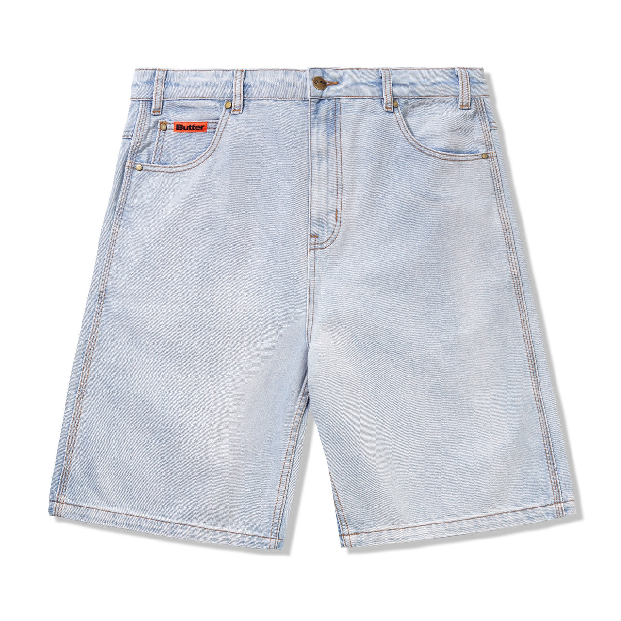 BUTTER GOODS - BAGGY DENIM SHORTS - LIGHT BLUE