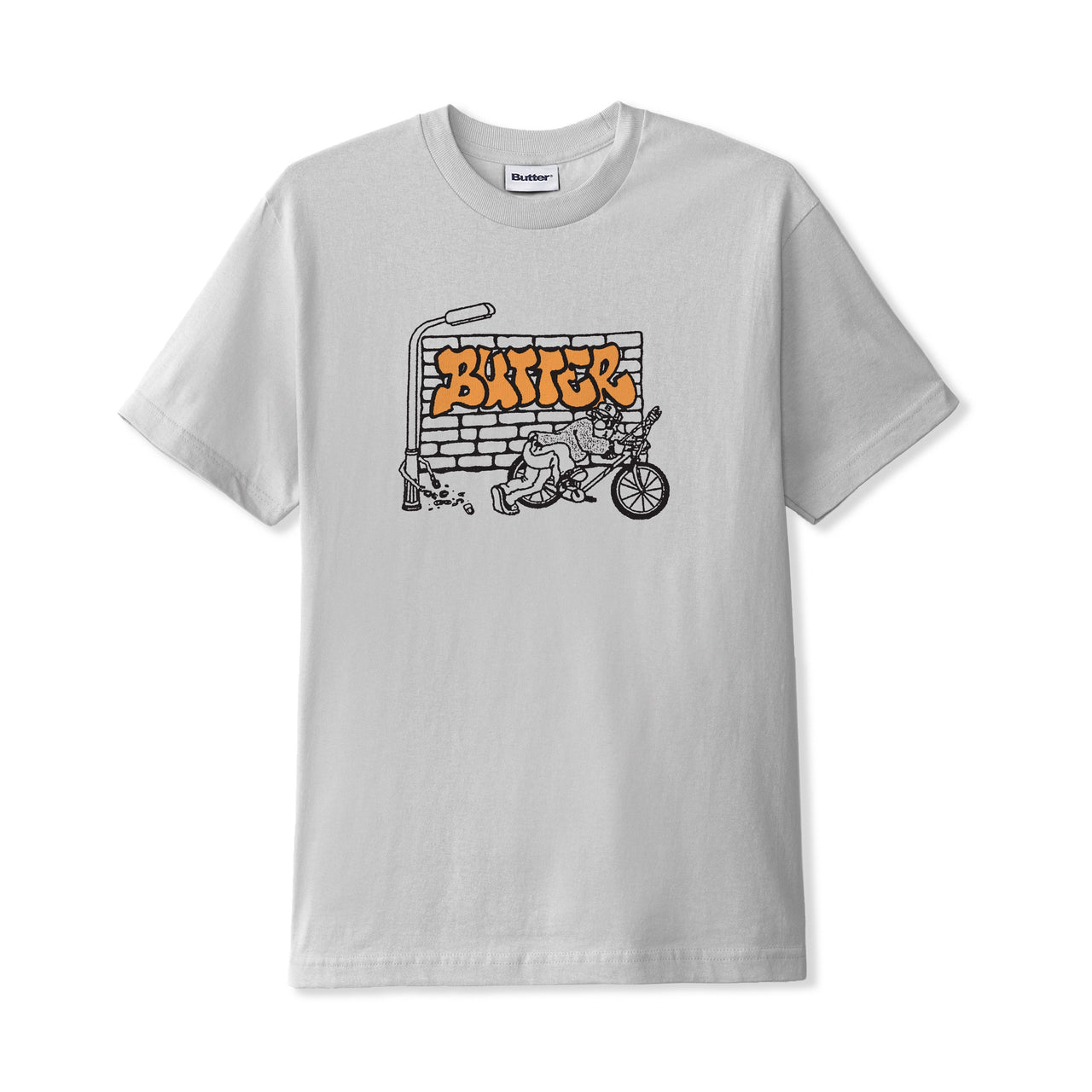 BUTTER GOODS - BIKE TEE - CEMENT