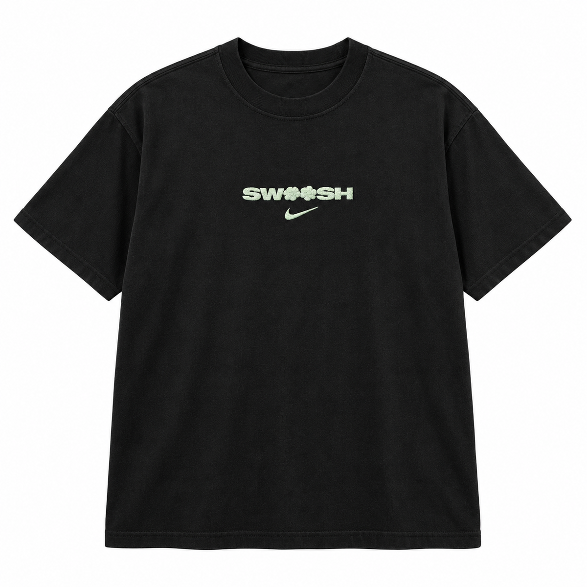 NIKE - SPORTSWEAR SWOOSH T-SHIRT - BLACK
