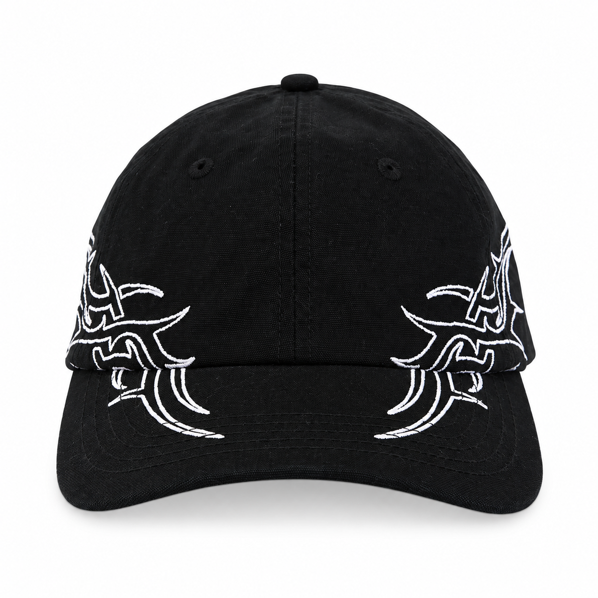 WORSHIP - PITTED 6 PANEL HAT - BLACK