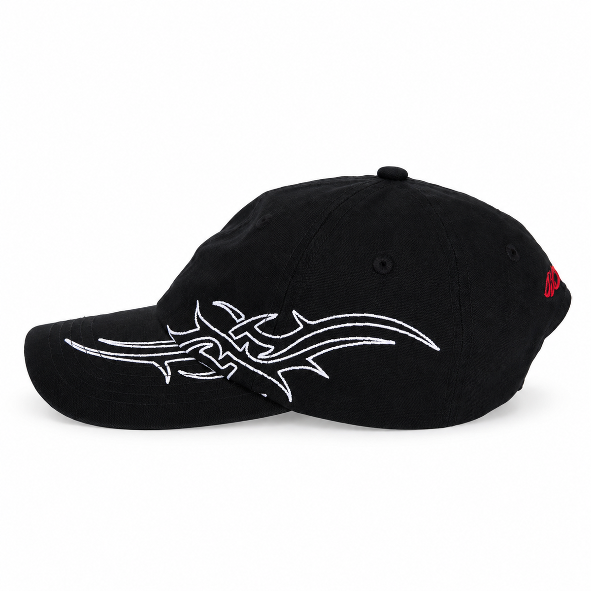 WORSHIP - PITTED 6 PANEL HAT - BLACK