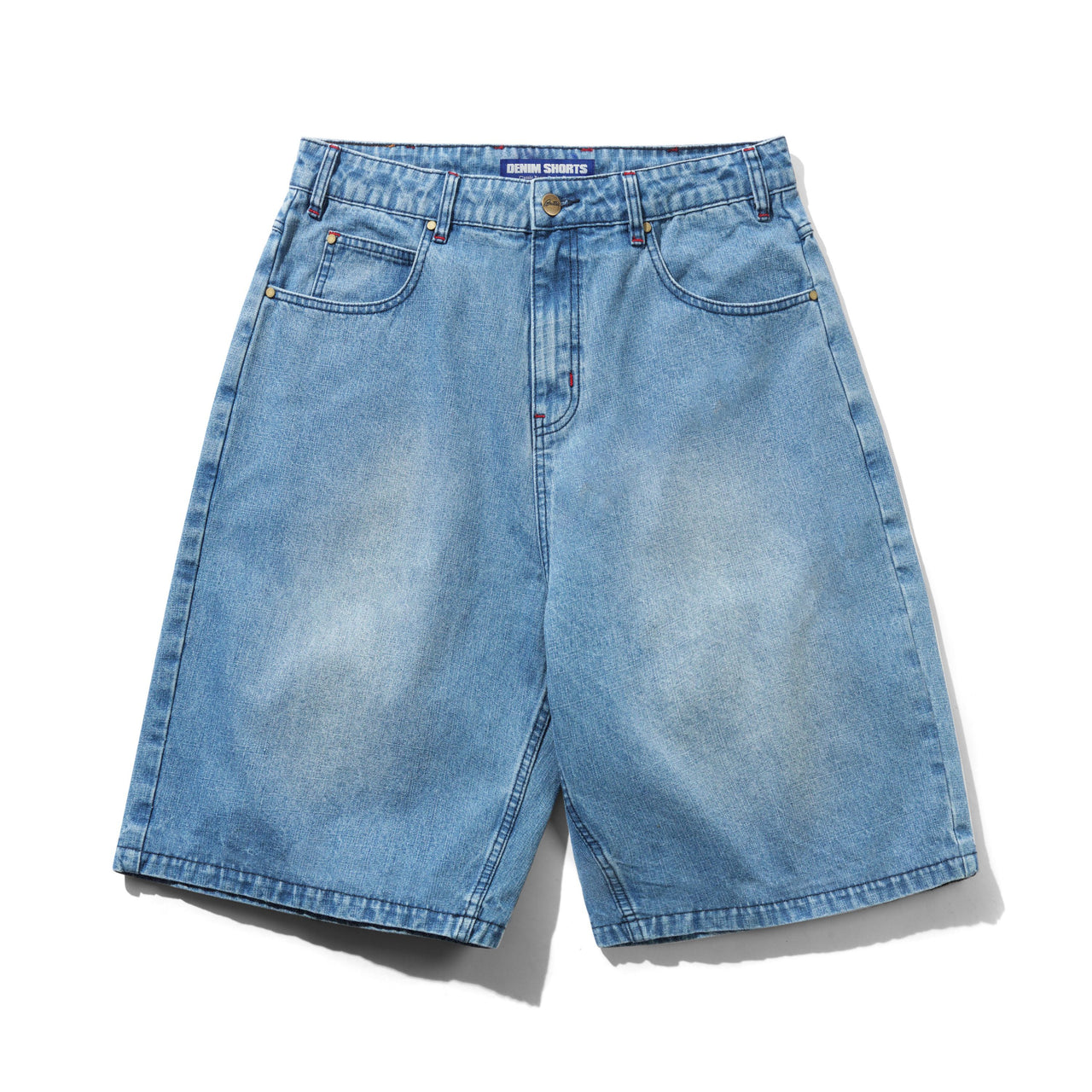 BUTTER GOODS - BLOTCH DENIM SHORTS - STREAKY BLUE