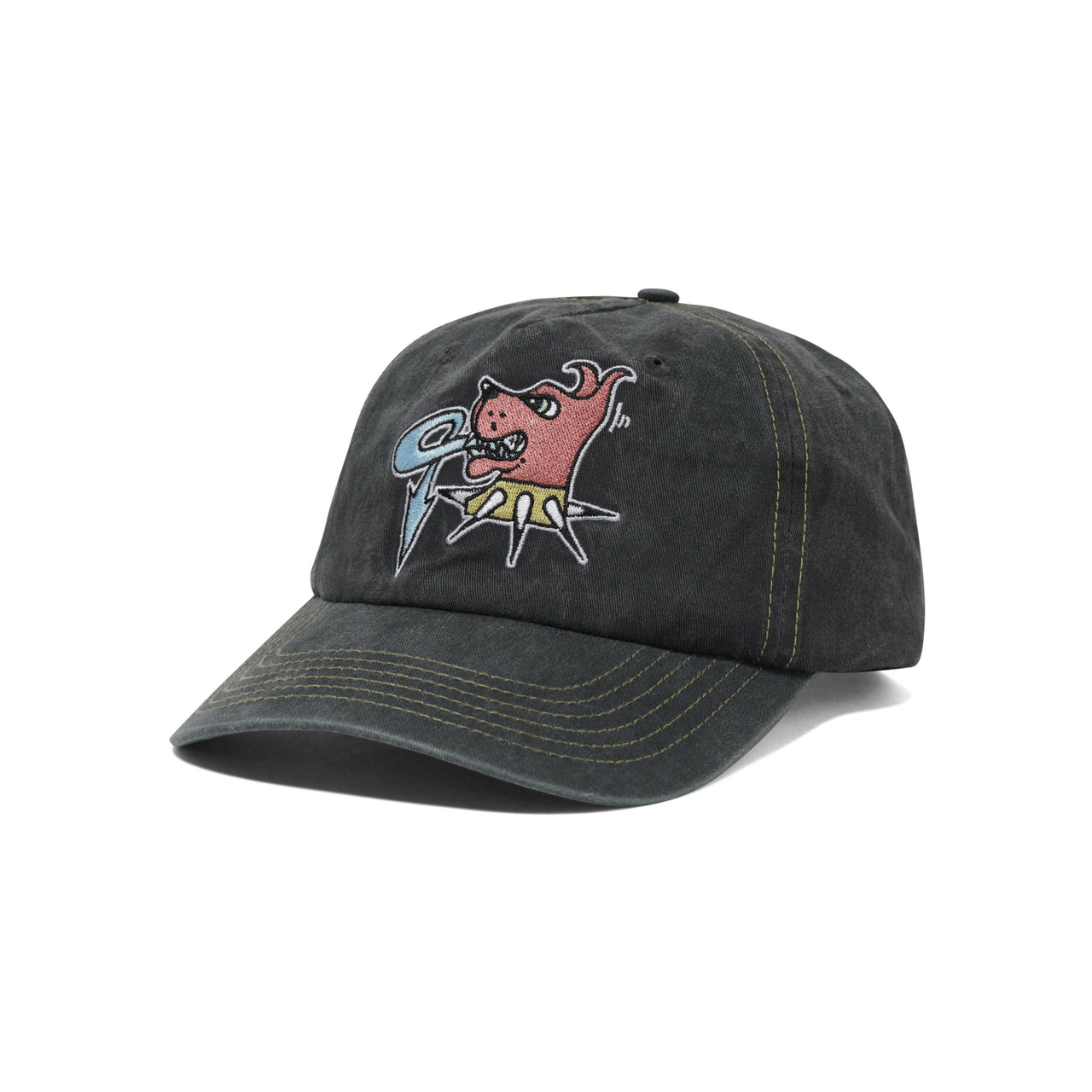 BUTTER GOODS - CANINE 5 PANEL CAP - WASHED BLACK