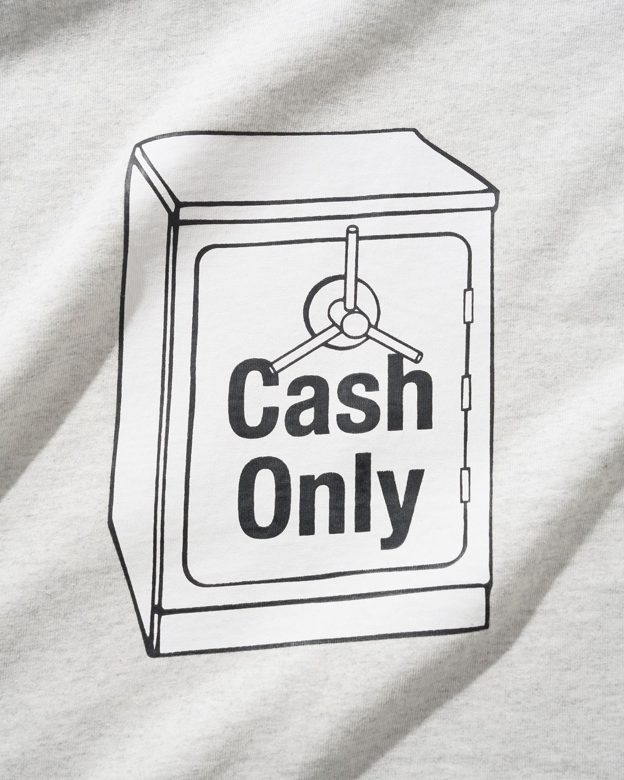 CASH ONLY - CASH SAFE TEE - ASH