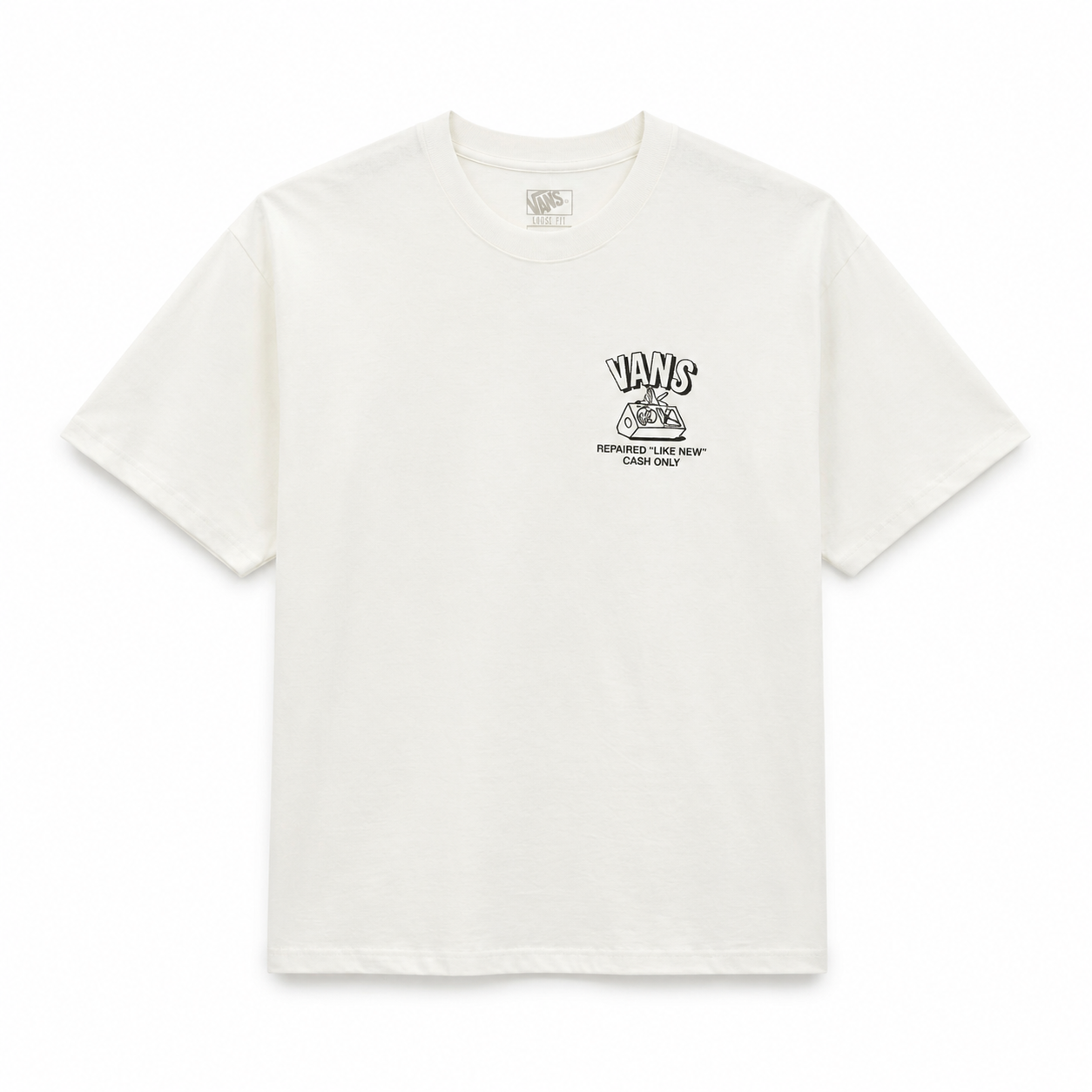 VANS - REFURBED T-SHIRT - MARSHMALLOW