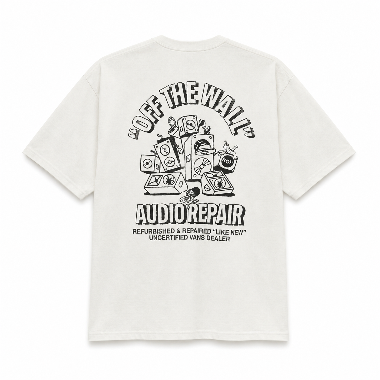 VANS - REFURBED T-SHIRT - MARSHMALLOW