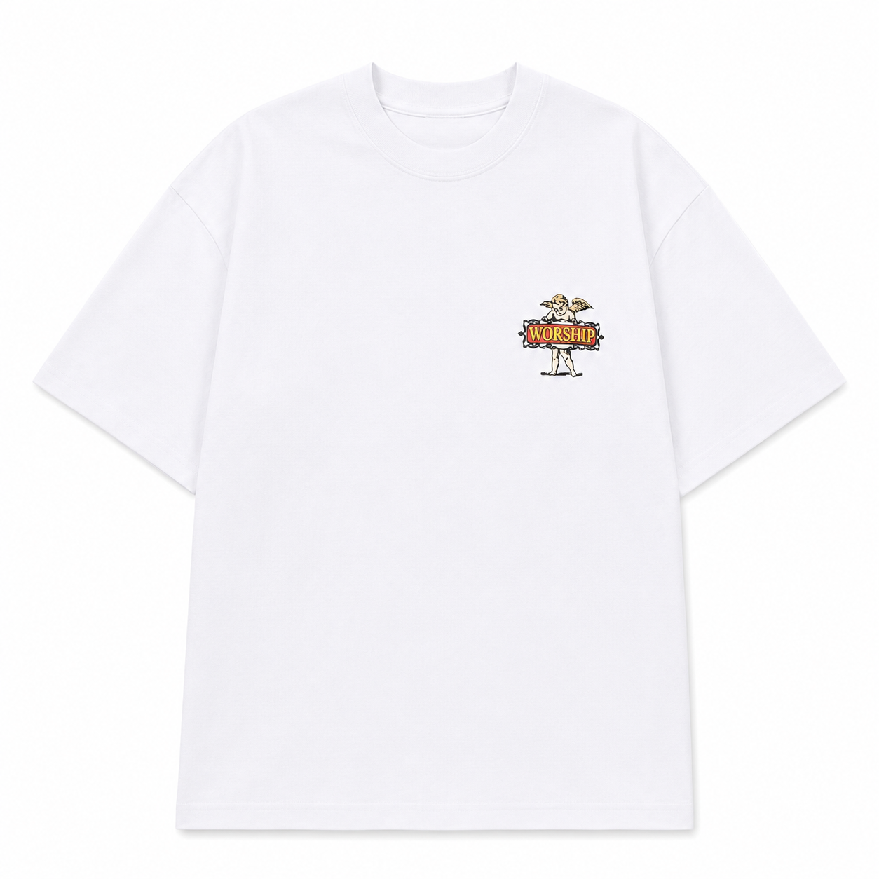 WORSHIP - BANNERMAN TEE - WHITE